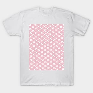 X stitches pattern - pink T-Shirt